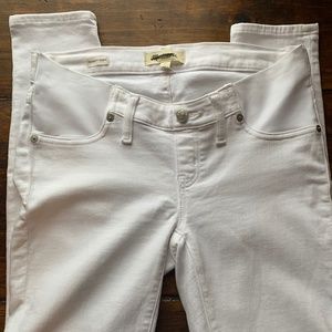Madewell Maternity Skinny Jeans (white denim)